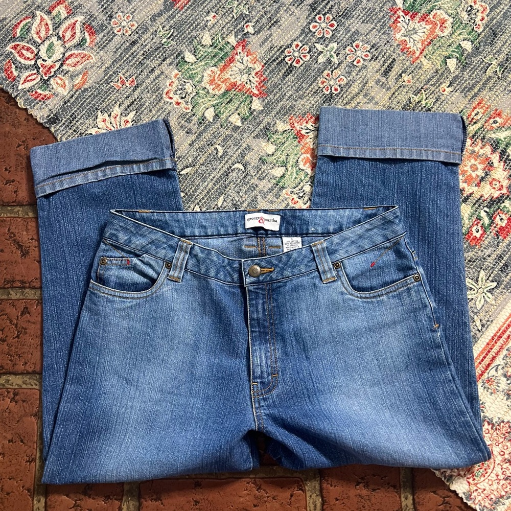 George & Martha cuffed denim jeans
